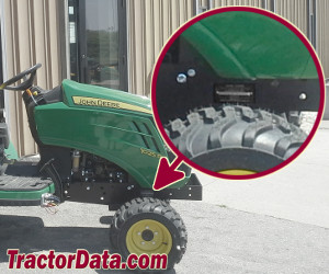 John Deere 1025R serial number location