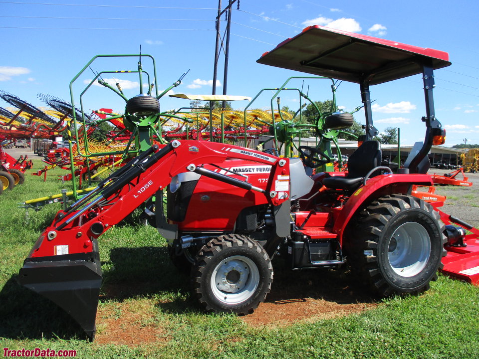 Massey Ferguson 1739E with L105E front-end loader.