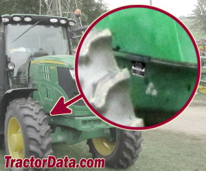 John Deere 6150R serial number location