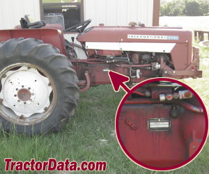 International Harvester 444 serial number location