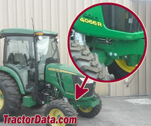 John Deere 4066R serial number location