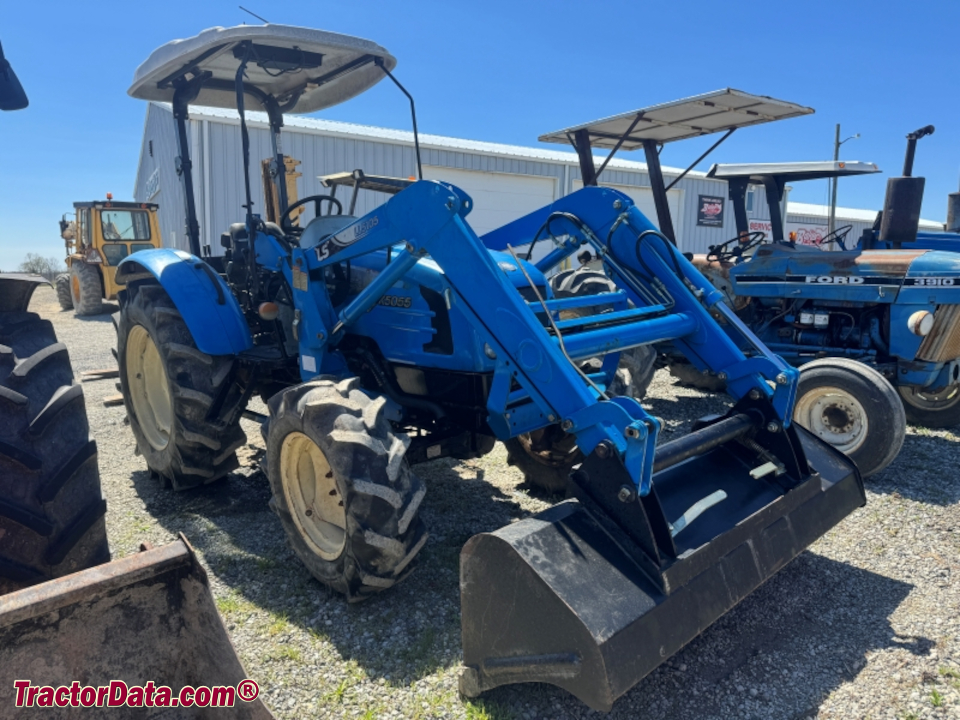 LS K5055 compact utility tractor with LL5105 front-end loader.