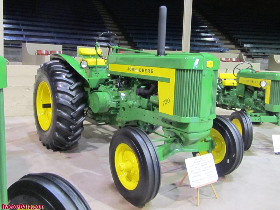 John Deere 720 Standard with gasoline engine.