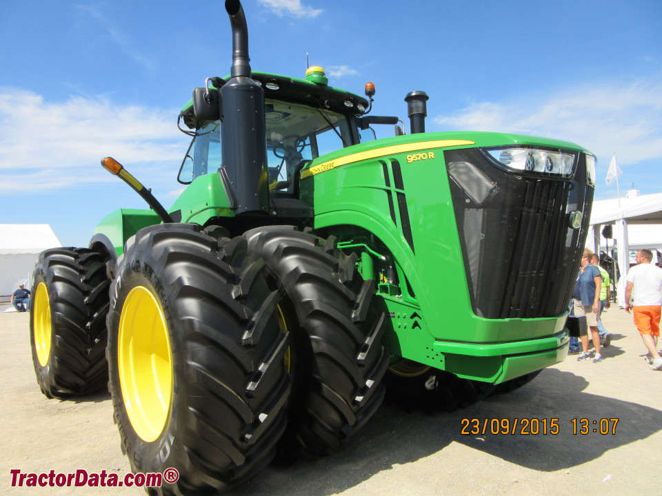 John Deere 9370R four-wheel drive tractor.