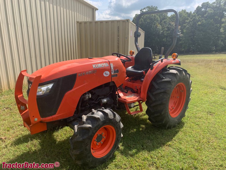 Kubota MX4800 tractor photos information