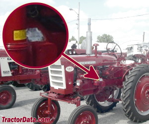 Farmall 140 Hi-Clear serial number location