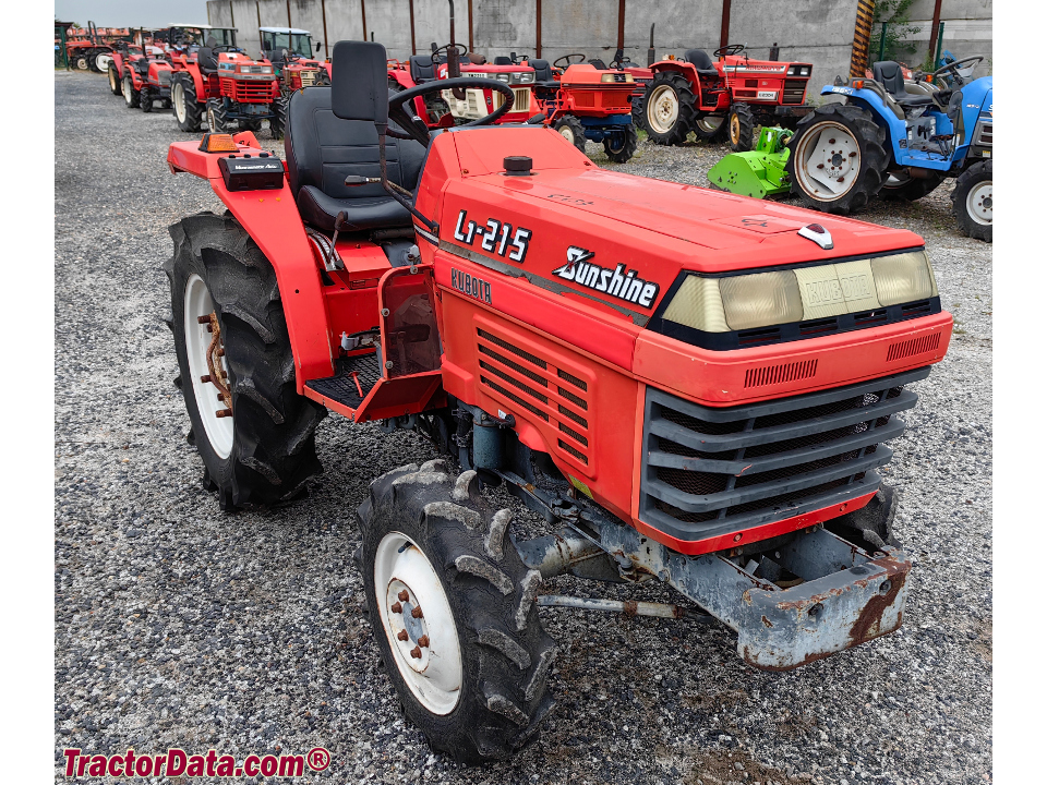 Kubota L1-215 tractor.