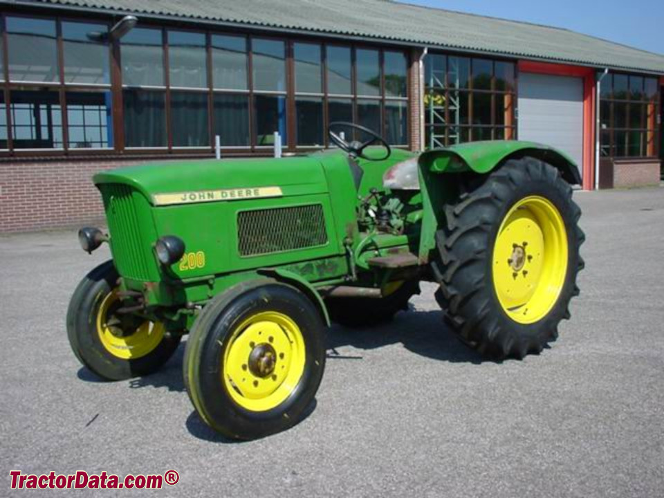 John Deere - Lanz 200 tractor, left side.