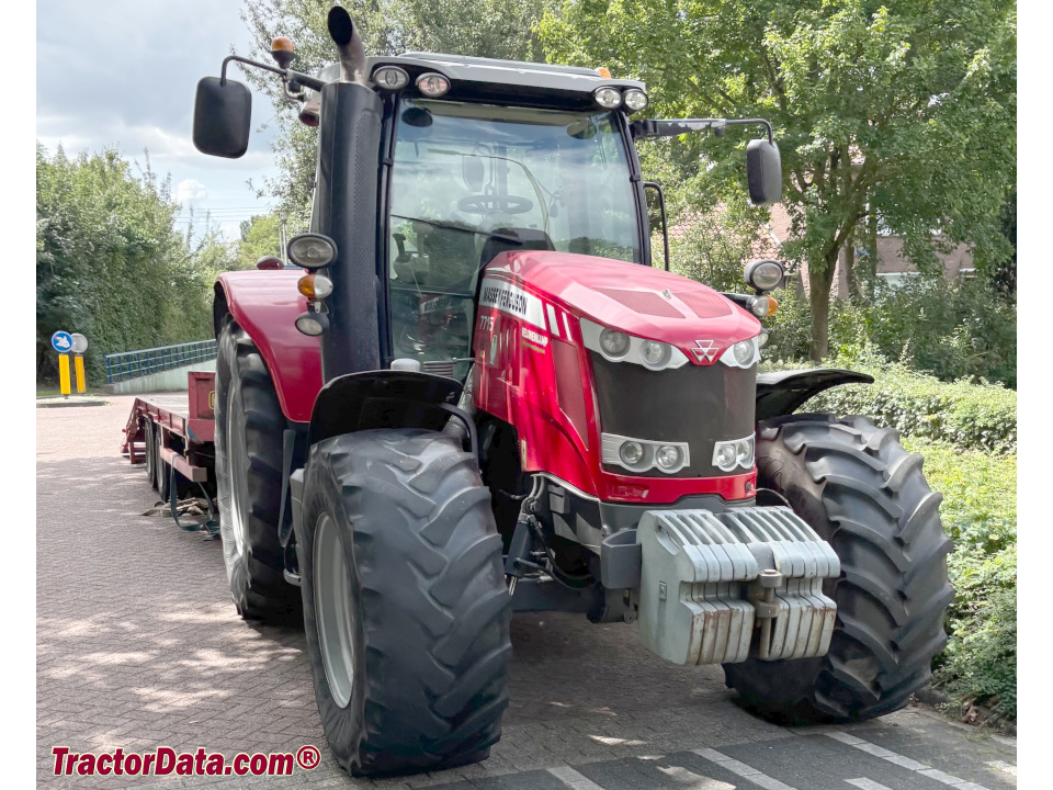 Massey Ferguson 7715 row-crop tractor.