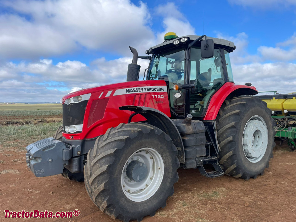 Massey Ferguson 7720 row-crop tractor.