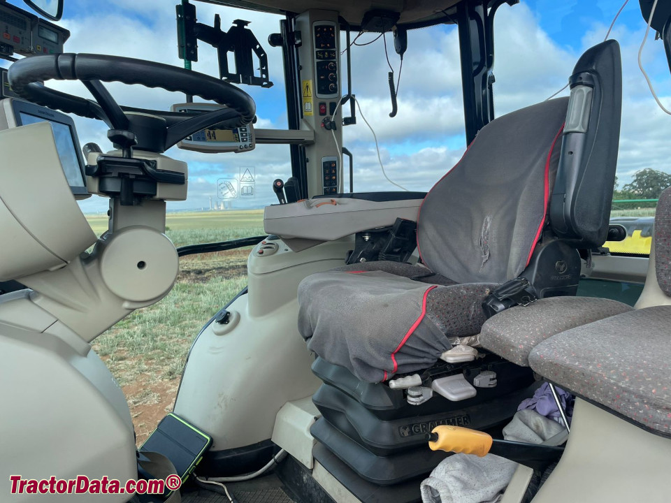 Massey Ferguson 7720 cab interior.
