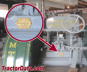 Minneapolis 17-30 B serial number location