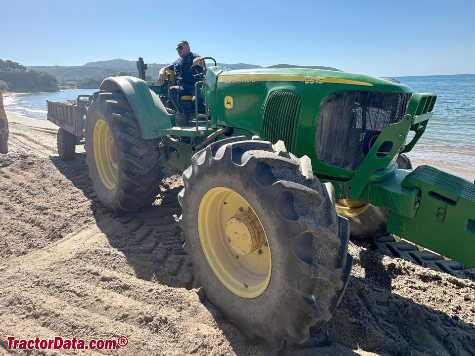 John Deere 6515 utility tractor.