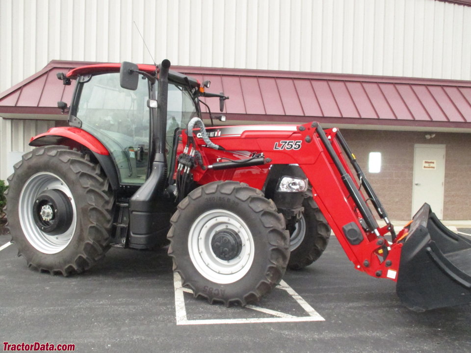 Case IH Farmall 130A with L755 front-end loader.