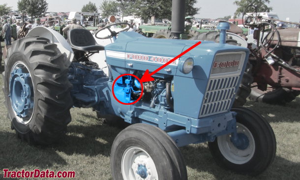 Ford 4000 tractor serial number location