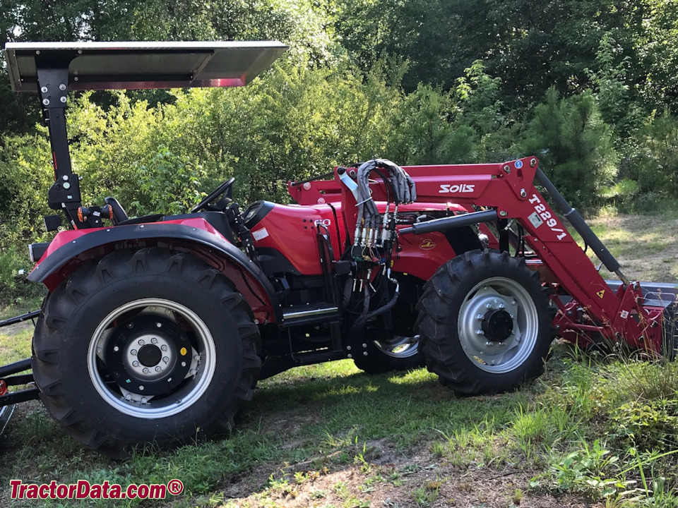Solis 60 utility tractor with T229/1 front-end loader.