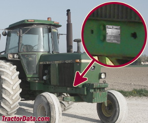 John Deere 4440 serial number location