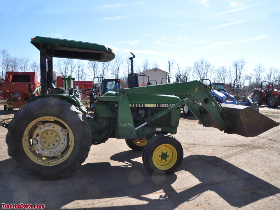 John Deere 2040 with 145 front-end loader.