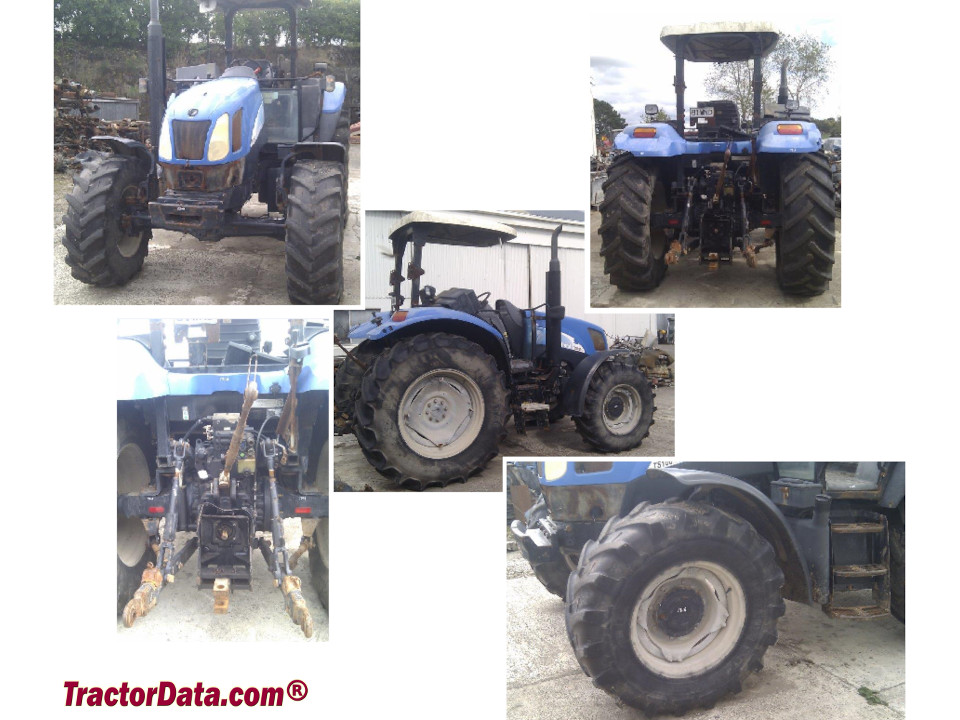 New Holland TS100A utility tractor.