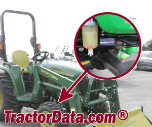 John Deere 3038E serial number location