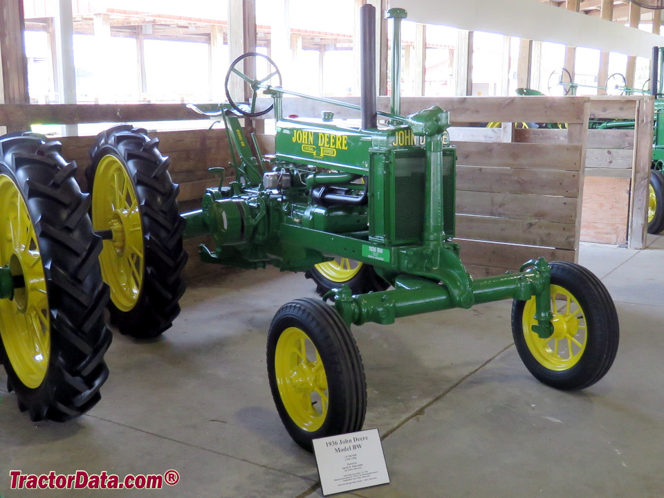 1936 John Deere model BW tractor.