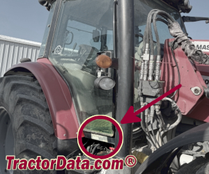 Massey Ferguson 5712SL serial number location
