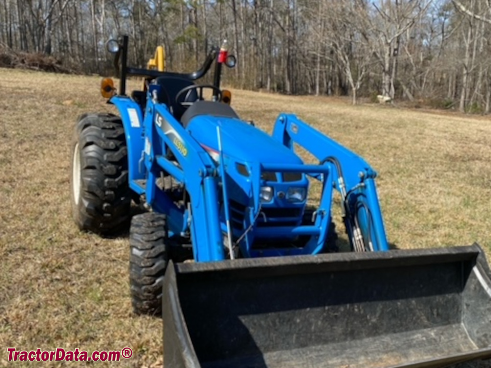 LS XG3025 compact utility tractor with LL3110 front-end loader.