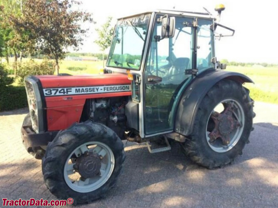 Massey Ferguson 374F with cab.