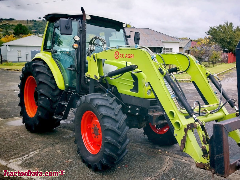 Claas Talos 240 utility tractor with loader, right side.