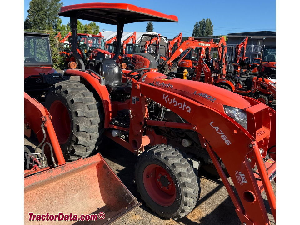 Kubota L4802 compact utility tractor.