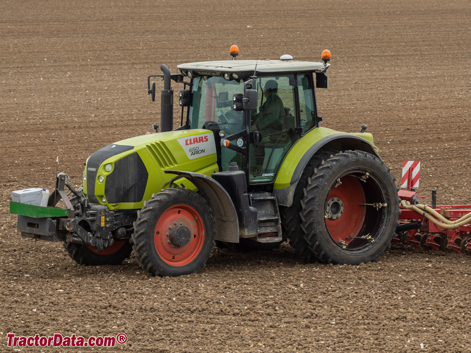 Claas Arion 650 tractor.