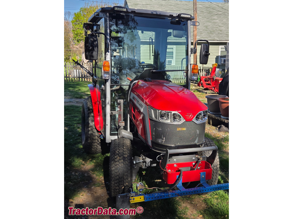 Massey Ferguson 1M.25 compact utility tractor, front view.