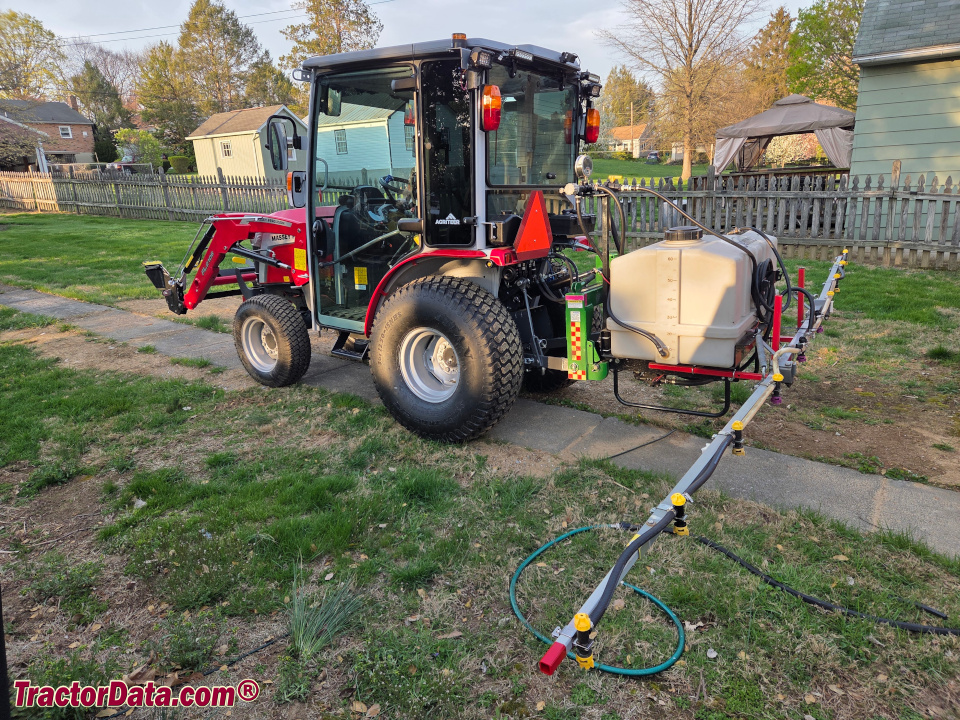 Massey Ferguson 1M.25 compact utility tractor, left side.