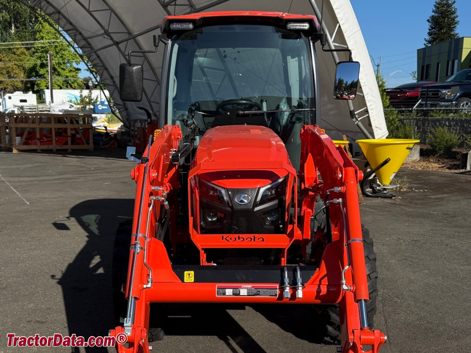 Kubota L5070 compact utility tractor with cab and LA1056 front-end loader.