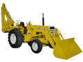 White 2-63 backhoe loader tractor.