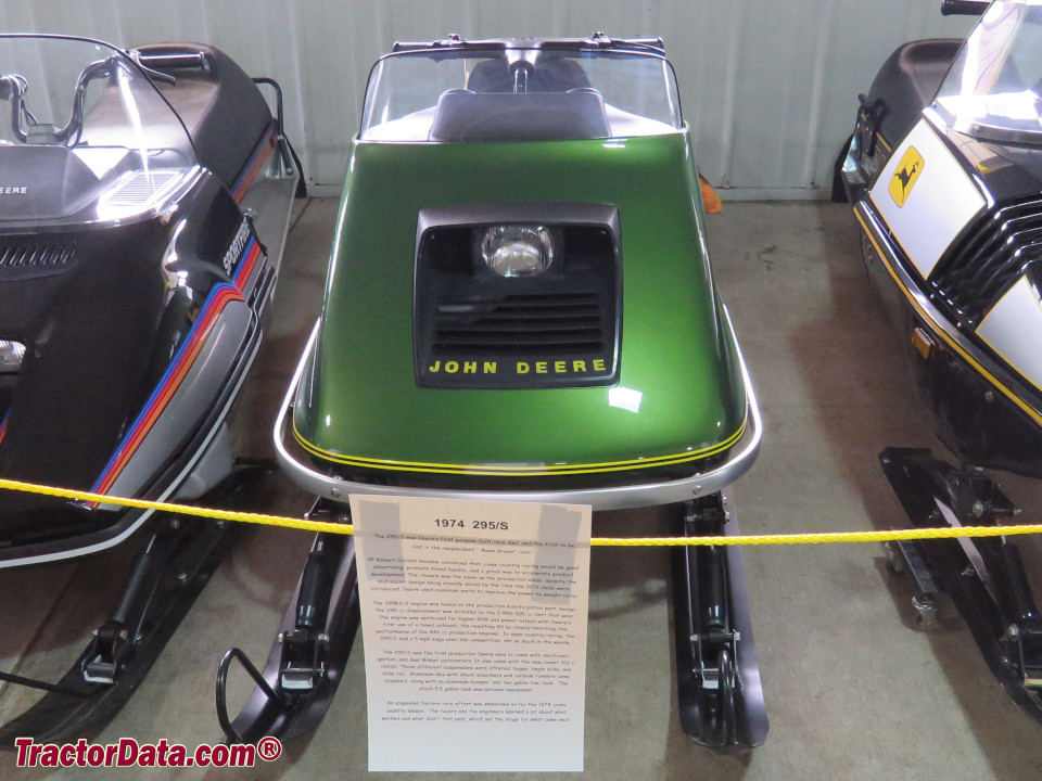 1974 John Deere 295/S snowmobile.