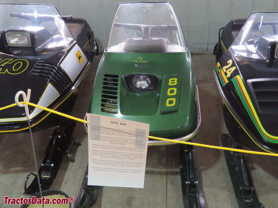 1975 John Deere 800 snowmobile.