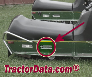 John Deere 300 serial number location