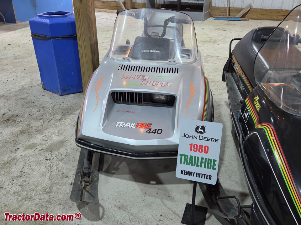 1980 John Deere Trailfire 440 snowmobile.